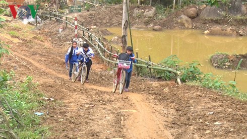 Poor students continue their education thanks to borrowed bicycles  - ảnh 2