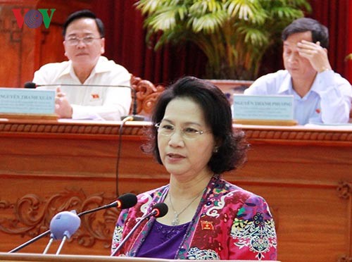 National Assembly Chairwoman meets voters in Can Tho - ảnh 1