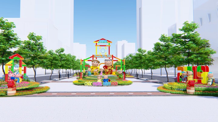 Nguyen Hue Flower Street to open to public in early February  - ảnh 1