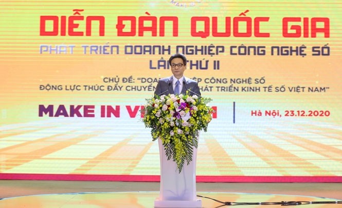 Digital businesses should take the lead in digital economic development: Deputy PM  - ảnh 1