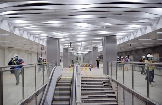 Ba Son underground station’s first floor of metro line 1 in Ho Chi Minh city inaugurated  - ảnh 1