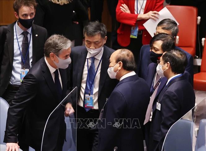 President meets leaders of countries attending UN General Assembly debate - ảnh 1