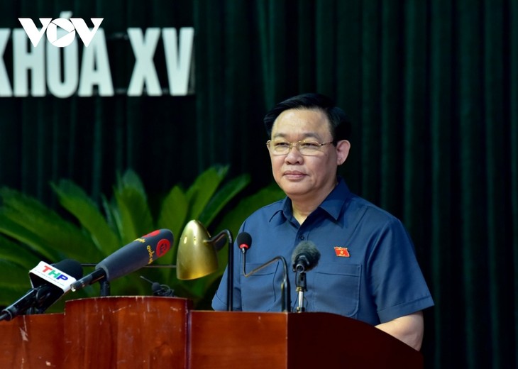 National Assembly Chairman meets voters in Hai Phong  - ảnh 1