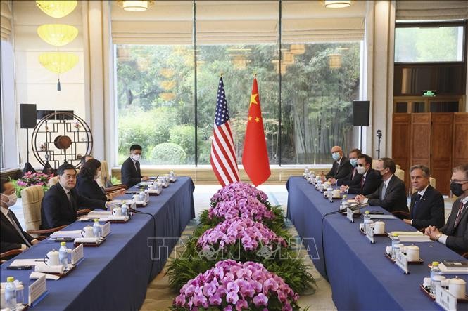 Blinken has “candid, substantive, and constructive talks” with Qin, says US State Department - ảnh 1