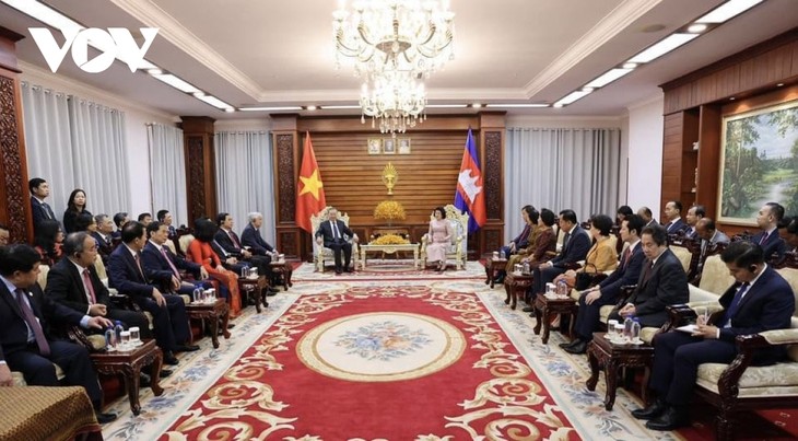 President To Lam meets Cambodian NA President - ảnh 2