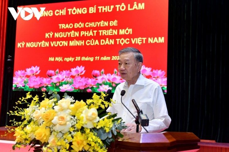 Party leader explains his view on “Vietnam rising era“ - ảnh 1