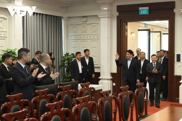 President works with Supreme People's Court - ảnh 2