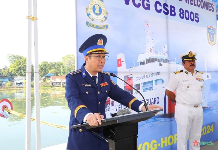 Vietnam Coast Guard ship arrives in India for exchange program  - ảnh 3