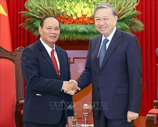 Public security cooperation a pillar of Vietnam-Laos relationship: Party leader - ảnh 1