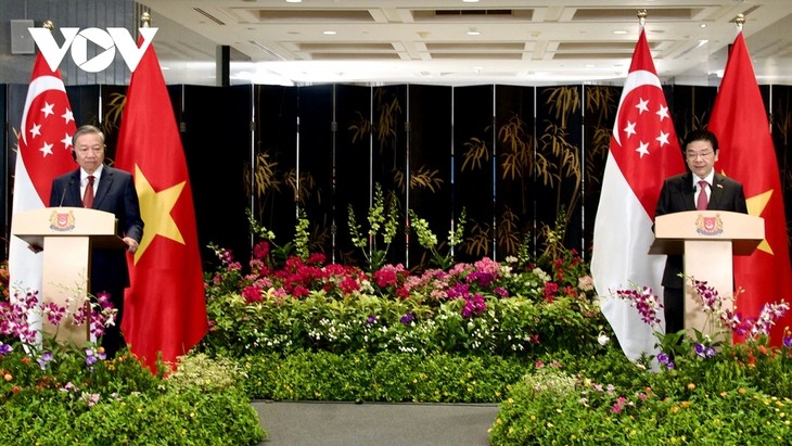 Vietnamese, Singaporean leaders map out direction of upgraded bilateral ties - ảnh 1