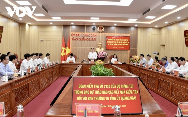 Top legislator works with leaders of Quang Ngai province - ảnh 1