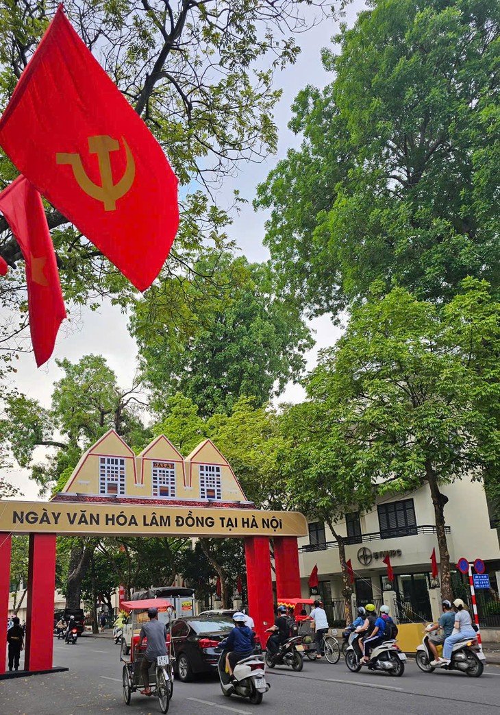 Представление специфических продуктов горных районов на “Днях культуры провинции Ламдонг в Ханое – 2025“ - ảnh 1