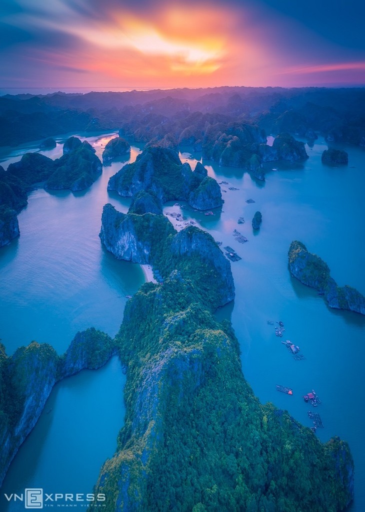 Bird-eye views accentuate paradisiacal beauty of Lan Ha Bay - ảnh 7