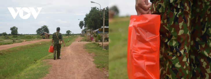 Lính biên phòng Hà Tiên: Chặn COVID đến cột mốc cuối cùng trên biên giới Campuchia - ảnh 10