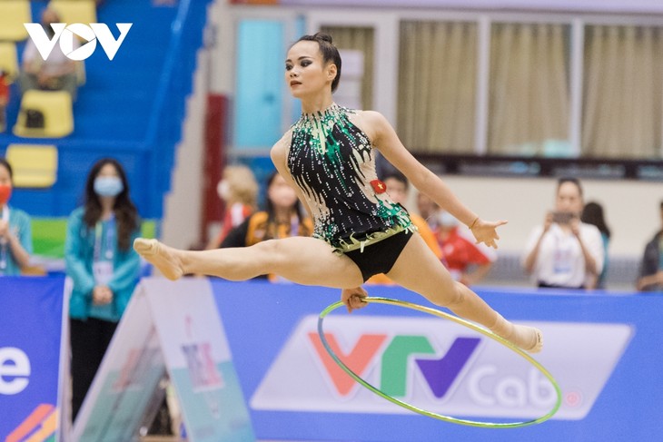 Vẻ đẹp của các “bóng hồng” môn Thể dục nghệ thuật tại SEA Games 31 - ảnh 4