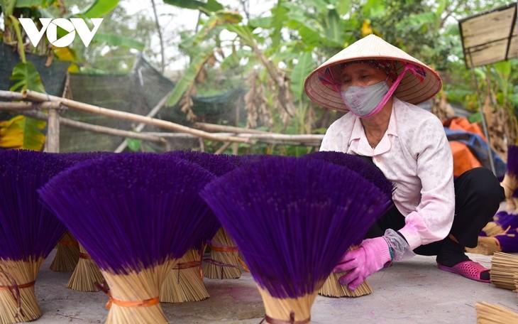 Làng hương Quảng Phú Cầu hối hả vào vụ Tết - ảnh 17