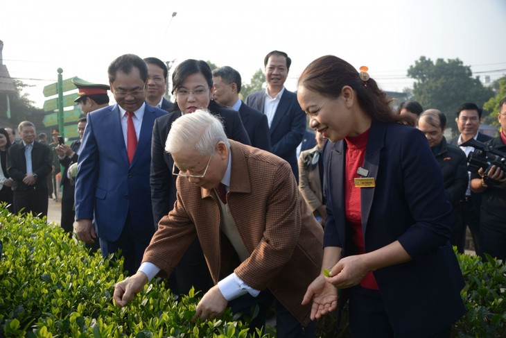 Hình ảnh gần gũi, giản dị của Tổng Bí thư trong các chuyến công tác địa phương - ảnh 8