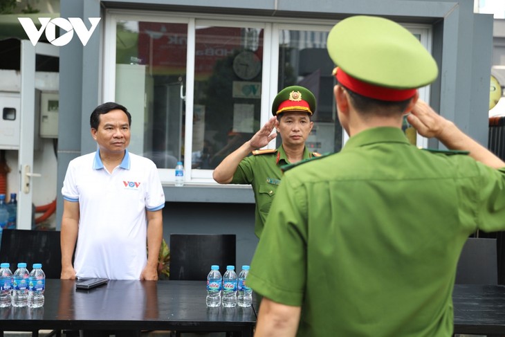 Thực tập phương án chữa cháy, cứu hộ cứu nạn tại tòa nhà VOV ở TP. Hồ Chí Minh - ảnh 2