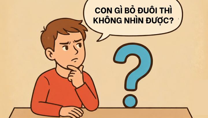 Con gì bỏ đuôi thì không nhìn được? - ảnh 1