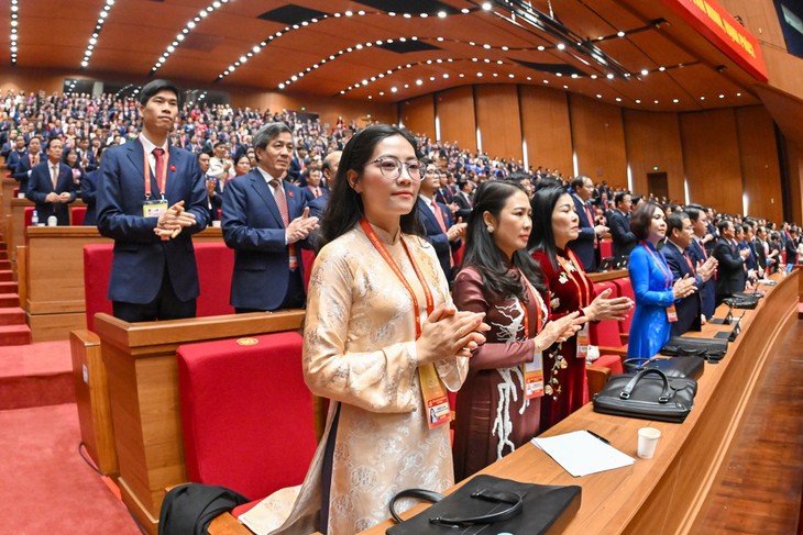 Toàn cảnh lễ Bế mạc Đại hội lần thứ XIV của Đảng Cộng sản Việt Nam - ảnh 10