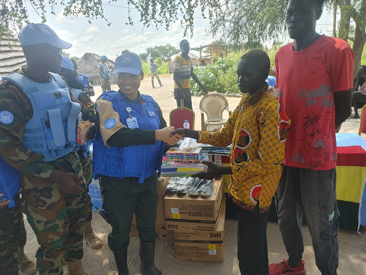Lực lượng cảnh sát gìn giữ hòa bình Liên hợp quốc Việt Nam lan tỏa tinh thần vì cộng đồng - ảnh 2