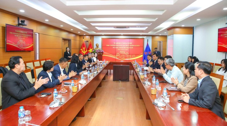 Phó Tổng Giám đốc VOV Ngô Minh Hiển tiếp Liên đoàn Nhà báo Thái Lan - ảnh 1