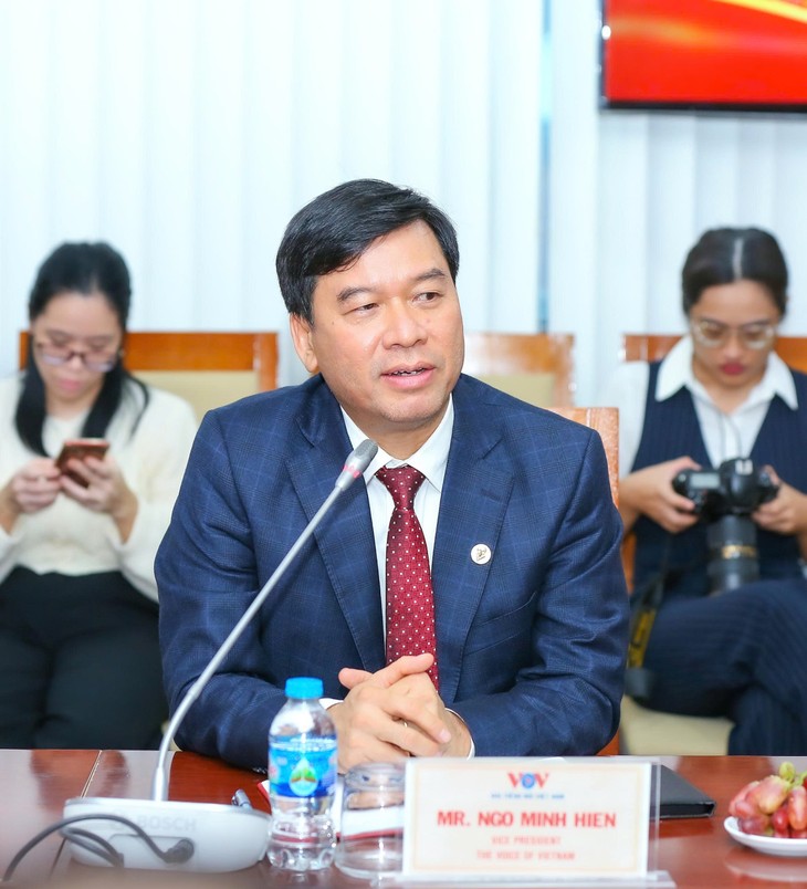 Phó Tổng Giám đốc VOV Ngô Minh Hiển tiếp Liên đoàn Nhà báo Thái Lan - ảnh 2