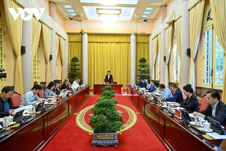 Chủ tịch nước Lương Cường chủ trì họp giao ban với Văn phòng Chủ tịch nước - ảnh 2