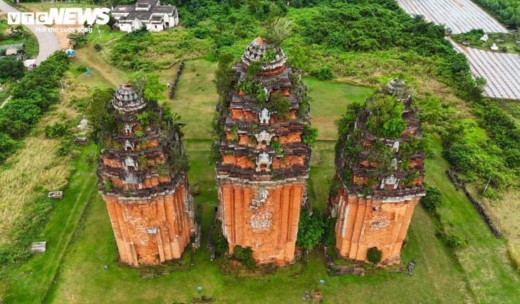 Close-up of the tallest Cham tower in Southeast Asia in Binh Dinh - ảnh 2