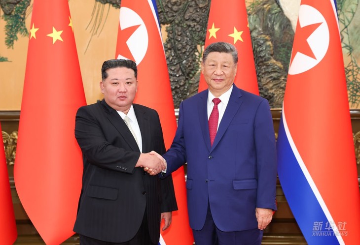 Chinese, North Korean leaders hold talks in Beijing - ảnh 1