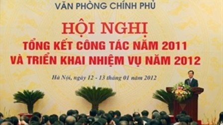 Hội nghị tổng kết công tác năm 2011 của Văn phòng Chính phủ - ảnh 1