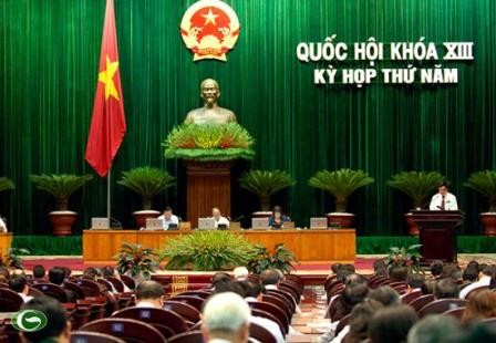 Quốc hội thảo luận ở hội trường  về một số dự án Luật  - ảnh 1