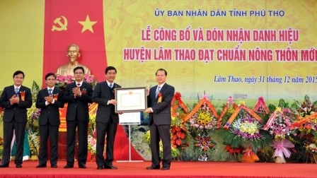 Huyện đầu tiên của trung du miền núi phía Bắc đạt chuẩn nông thôn mới - ảnh 1