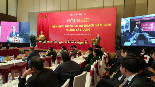 Hội nghị triển khai nhiệm vụ kế hoạch năm 2016 ngành Xây dựng   - ảnh 1