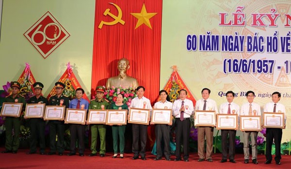 Kỷ niệm 60 năm ngày Chủ tịch Hồ Chí Minh về thăm Quảng Bình  - ảnh 1