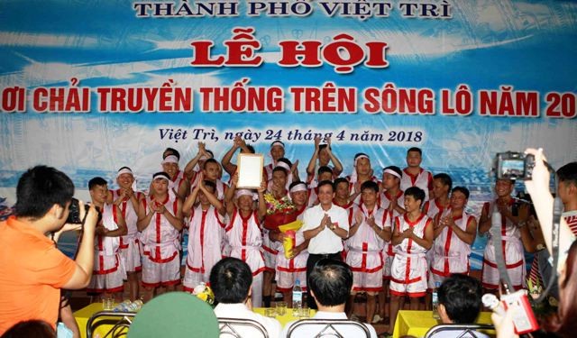 Hội bơi chải truyền thống trên sông Lô năm 2018 - ảnh 2