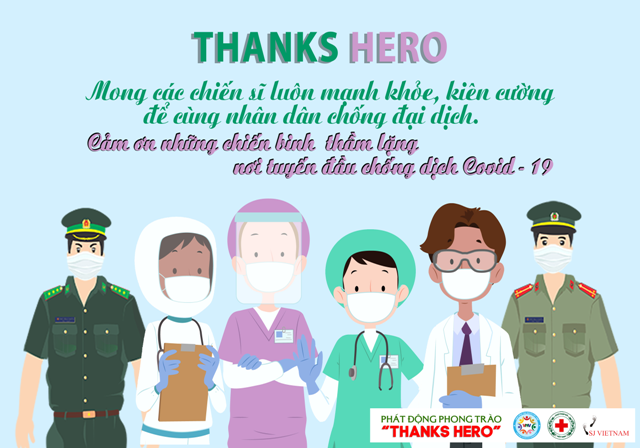 Phát động phong trào ” Thanks Hero”: tri ân những người đang ở tuyến đầu chống dịch - ảnh 3