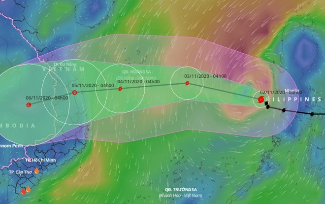 Bão Goni đi vào Biển Đông  - ảnh 1