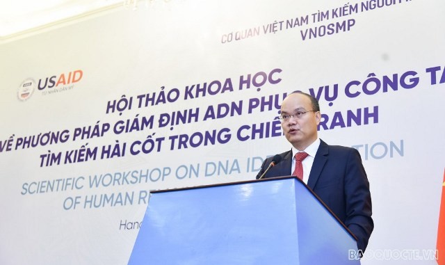 Hội thảo khoa học về phương pháp giám định ADN phục vụ công tác tìm kiếm hài cốt trong chiến tranh - ảnh 1