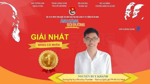 Sinh viên khoa Hoá giành giải Nhất hội thi “Ánh sáng soi đường” năm 2021 - ảnh 2