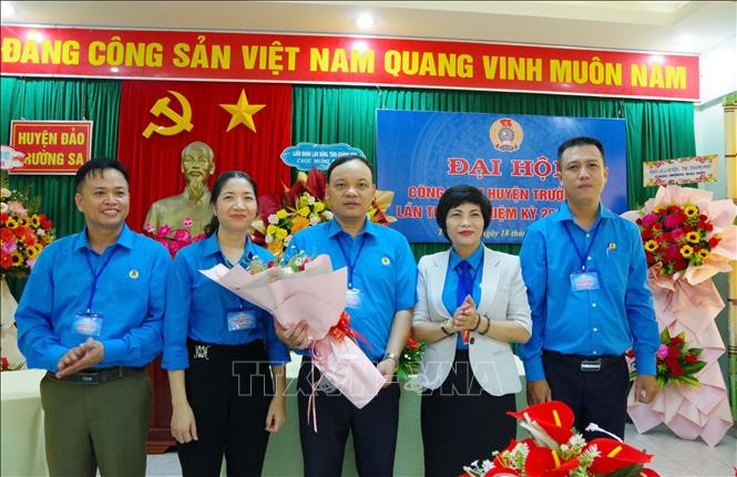 Liên đoàn Lao động huyện Trường Sa tổ chức Đại hội lần thứ III nhiệm kỳ 2023 - 2028 - ảnh 1