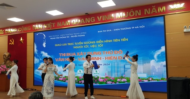 Giao lưu trực tuyến gương điển hình tiên tiến, người tốt việc tốt - ảnh 1