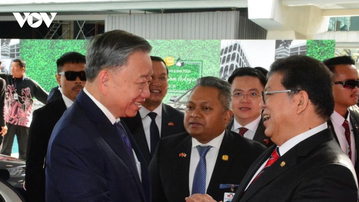 Tổng Bí thư Tô Lâm hội kiến Chủ tịch Hạ viện Malaysia Tan Sri Dato’ Johari Bin Abdul  - ảnh 1