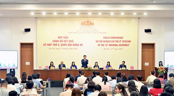 Họp báo về kết quả kỳ họp thứ 9, Quốc hội khóa XV - ảnh 1