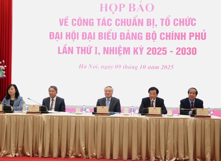 Đại hội Đại biểu Đảng bộ Chính phủ lần thứ nhất, nhiệm kỳ 2025-2030, diễn ra ngày 12-13/10 - ảnh 1