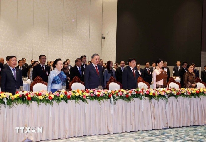 Tổng Bí thư Tô Lâm dự chiêu đãi cấp Nhà nước do Tổng Bí thư, Chủ tịch nước Lào và Phu nhân chủ trì - ảnh 2