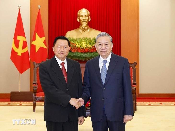 Tổng Bí thư Tô Lâm tiếp Bộ trưởng Bộ Công an Lào  - ảnh 1