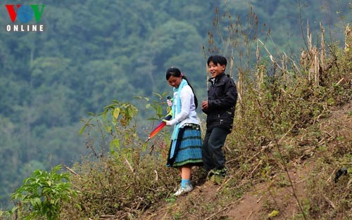 Etnicos Mong en Moc Chau saludan la llegada de la primavera - ảnh 6