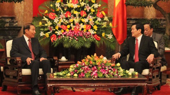 Presidente de Vietnam valora cooperación eficiente con Laos - ảnh 1