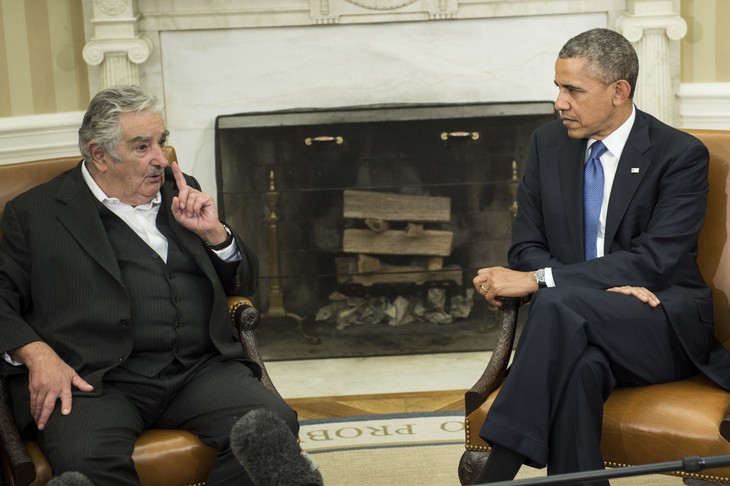 Presidente uruguayo se reúne en Casa Blanca con Barack Obama - ảnh 1